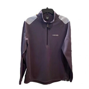 Solaris men’s 1/4 zip fleece-lined pullover SZ XL gray